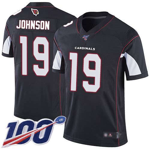 Arizona Cardinals Limited Black Men KeeSean Johnson Alternate Jersey NFL Football 19 100th Season Vapor Untouchable